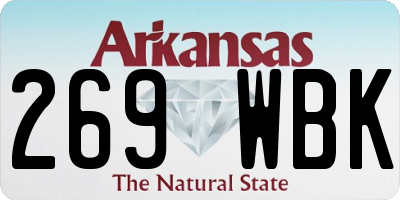 AR license plate 269WBK