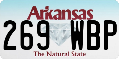 AR license plate 269WBP
