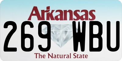 AR license plate 269WBU