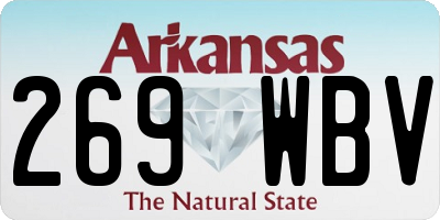 AR license plate 269WBV