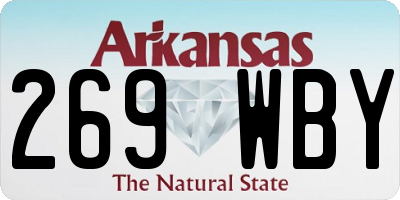 AR license plate 269WBY