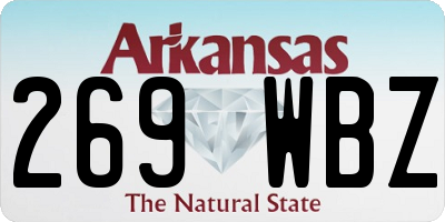 AR license plate 269WBZ