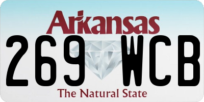 AR license plate 269WCB
