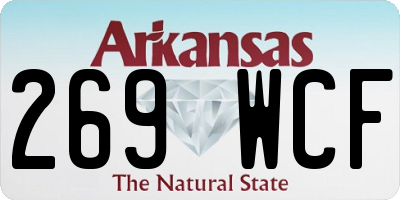 AR license plate 269WCF