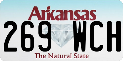 AR license plate 269WCH