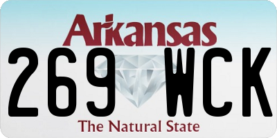 AR license plate 269WCK