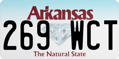 AR license plate 269WCT