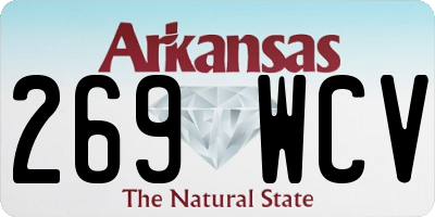 AR license plate 269WCV