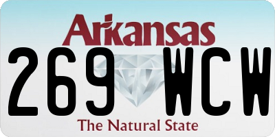 AR license plate 269WCW