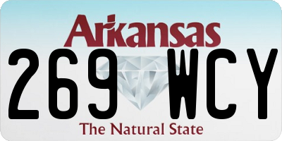 AR license plate 269WCY