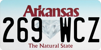 AR license plate 269WCZ