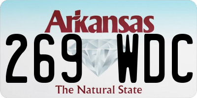 AR license plate 269WDC