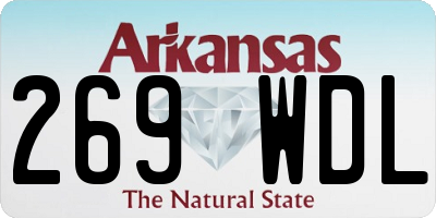 AR license plate 269WDL