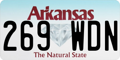 AR license plate 269WDN