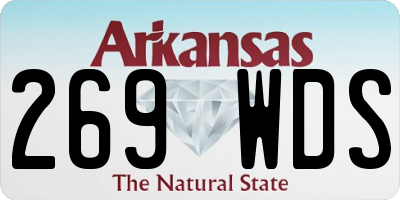 AR license plate 269WDS