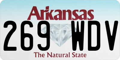AR license plate 269WDV