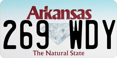 AR license plate 269WDY