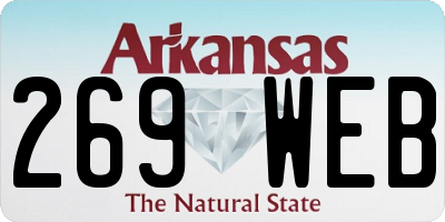 AR license plate 269WEB
