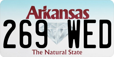 AR license plate 269WED