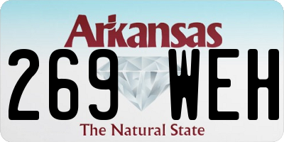AR license plate 269WEH