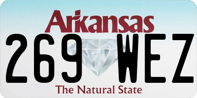 AR license plate 269WEZ