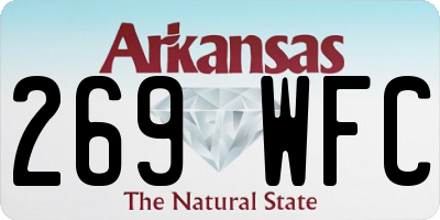 AR license plate 269WFC