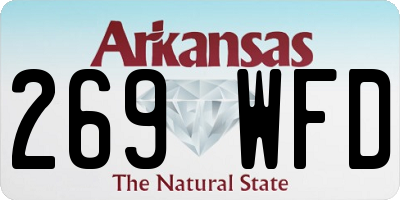 AR license plate 269WFD