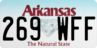 AR license plate 269WFF