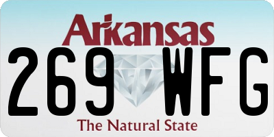 AR license plate 269WFG