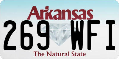 AR license plate 269WFI