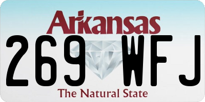 AR license plate 269WFJ