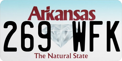 AR license plate 269WFK