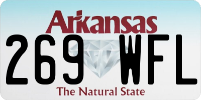 AR license plate 269WFL