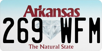AR license plate 269WFM