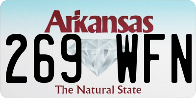 AR license plate 269WFN