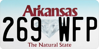 AR license plate 269WFP