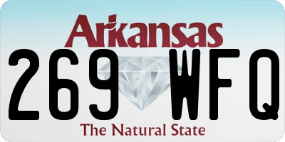 AR license plate 269WFQ