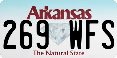 AR license plate 269WFS