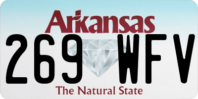 AR license plate 269WFV