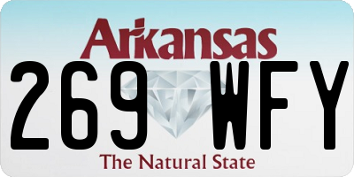 AR license plate 269WFY
