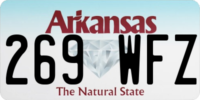 AR license plate 269WFZ