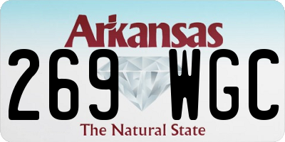 AR license plate 269WGC
