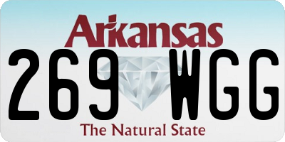 AR license plate 269WGG