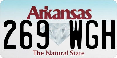 AR license plate 269WGH