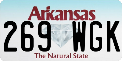 AR license plate 269WGK