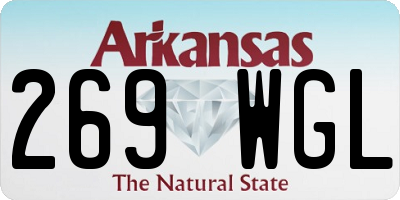 AR license plate 269WGL