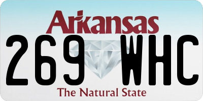 AR license plate 269WHC