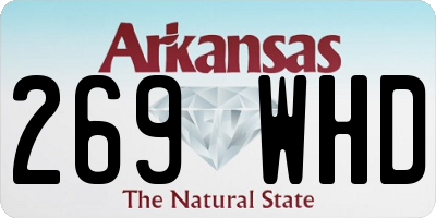AR license plate 269WHD