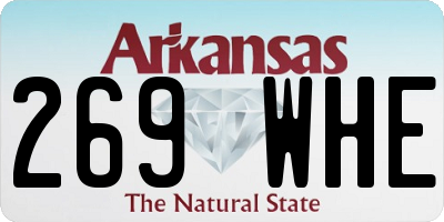 AR license plate 269WHE