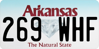 AR license plate 269WHF